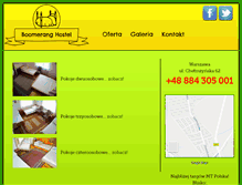 Tablet Screenshot of boomeranghostel.pl